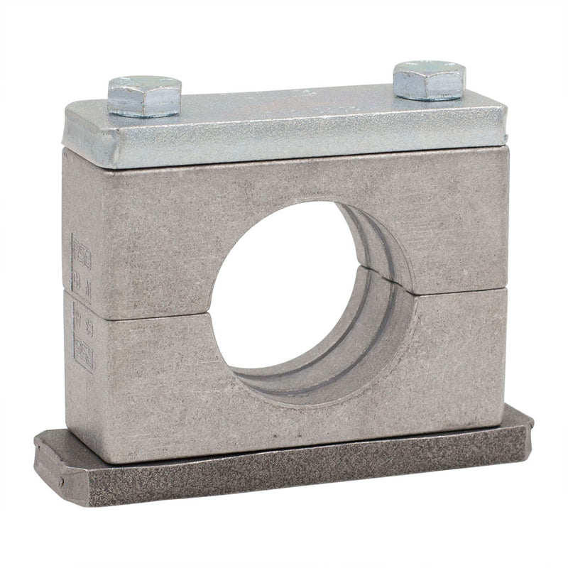 2-3/4" Tubing Clamp (2.75" I.D.) Heavy Series Aluminum Clamp Zinc-Plated Hardware
