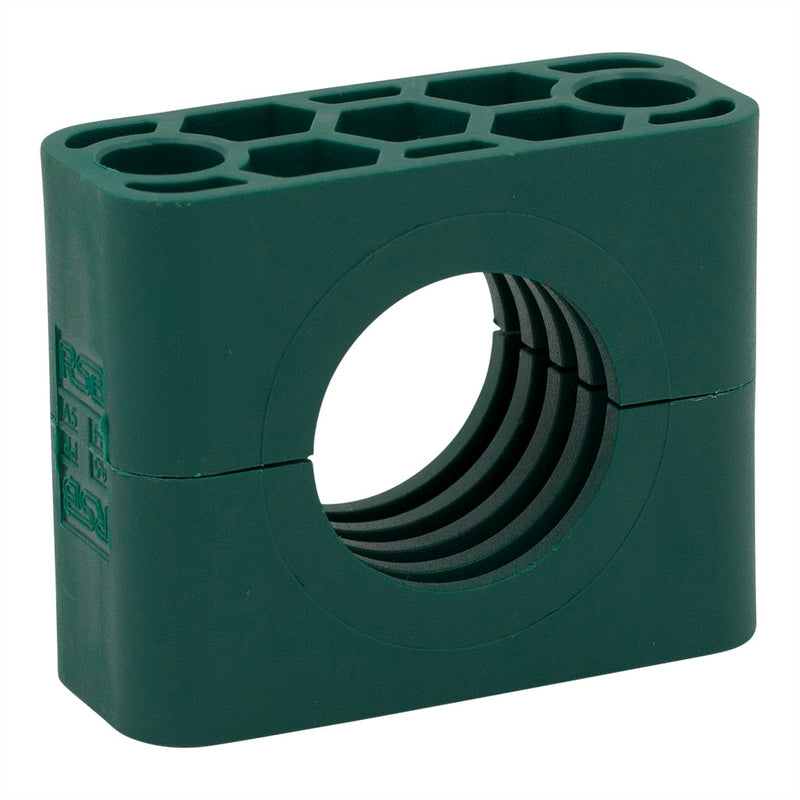 1-1/4" Tubing Clamp Body (1.25" I.D.) Polypropylene Light Series
