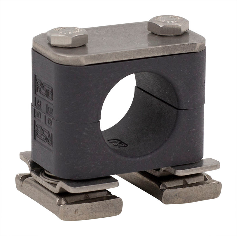 1/2" Tubing Anti-Corrosion Strut Clamp (0.50" I.D.) 316 Stainless Steel Hardware